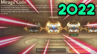 OFFICIAL MIRAGE CODE 2022 + SUMMON HERO 😱😯 | Mobile Legends: Adventure