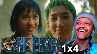 First Time Watching One Piece Live Netflix Episode 4 | REACTION | Zoro's Backstory