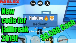 Roblox Jailbreak Codes 2019! | Gives $8,500 Cash!