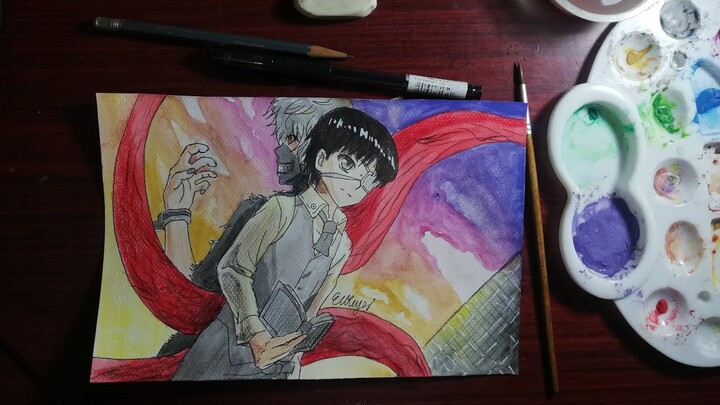 Drawing Kaneki Ken from Tokyo Ghoul | Anime Art | Philippines