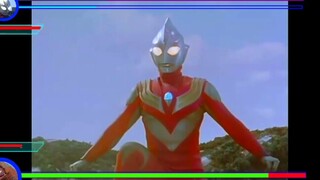 Ultraman Tiga vs. Golzan plus bar kesehatan