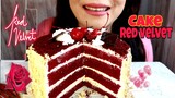 ASMR CAKE RED VELVET DESSERT | ASMR MUKBANG INDONESIA | EATING SOUNDS