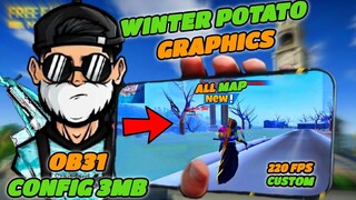 Fix lag New Potato Graphics All map Ob31 Final update 3mb Config 220 Custom Fps Free Fire Minecraft