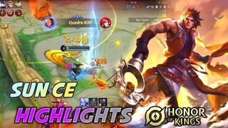 MANTAP DAMAGENYA BERASA !! KESERUAN NGEKILL PAKE HERO SUN CE | HONOR OF KINGS HIGHLIGHTS