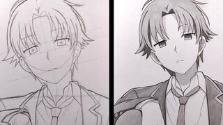 วิธีการวาด Ayanokouji Kiyotaka - ห้องเรียนของชนชั้นสูง