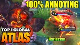 SUPER ANNOYING TOP 1 ATLAS COMBO SKILL - Top 1 Global Atlas Gameplay - Mobile Legends [MLBB]