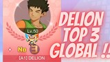 DELION TOP 3 GLOBAL REAL TIME PVP BANTAI SULTAN !! - POKEMON WORLD