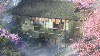 Hengshuiju ｜ Trước cổng có một rừng trúc và biển sương mù, sân sau có ao hoa cỏ và một ngôi nhà làm 