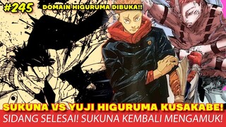 JUJUTSU KAISEN CHAPTER 245 - SUKUNA KEMBALI MENGAMUK! SUKUNA VS YUJI HIGURUMA !! HAKARI VS URAUME!