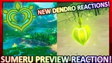 NEW Dendro Reactions! Sumeru Teaser Preview Reaction! | Genshin Impact