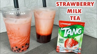 HOW TO MAKE STRAWBERRY MILK TEA | HOMEMADE MILK TEA | PAANO I-NEGOSYO | NEGOSYO RECIPE W COMPUTATION