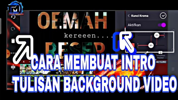 MEMBUAT  INTRO TULISAN  BACKGROUND VIDEO DI BELAKANG LAYAR KEREN
