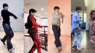 [Kwon Soonyoung×Choi Yeonjun×Myung Jaehyun×Kim Yugyeom] LE SSERAFIM's "EASY" "Slide" dance challenge