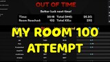 MY ROOM 100 ATTEMPT IN ANIME FIGHTER SIMULATOR