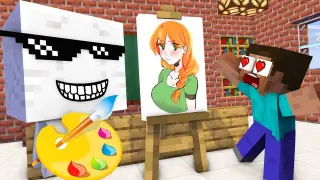 Monster School : BABY MONSTERS DRAWING 3 CHALLENGE - Minecraft Animation