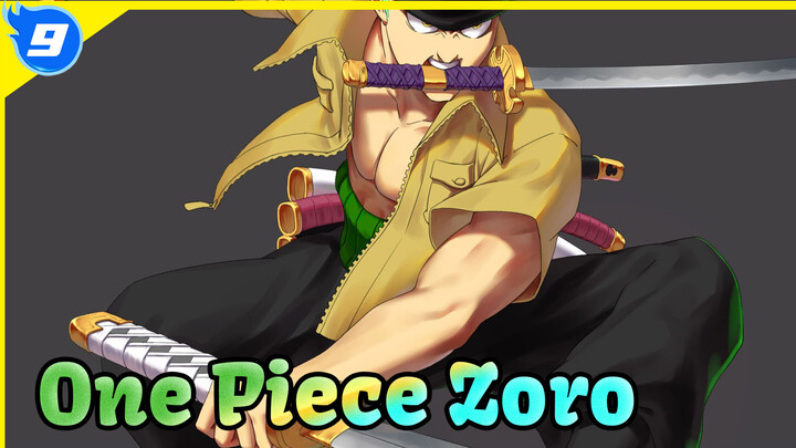 One Piece Zoro (Painting of Biting the Blade) | Tablet Painting_9