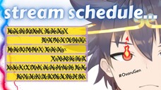 Vtuber OsaruGen is Back - Stream Schedule March 10-12