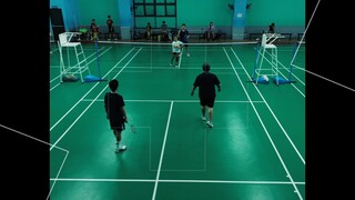 Badminton game