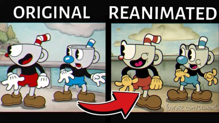 [Tệp bổ sung] Các đoạn cắt cảnh mới của trò chơi Cuphead được trình bày theo phong cách nghệ thuật c