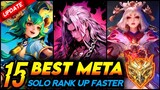 15 BEST META HEROES TO SOLO RANK UP 2024 | SEASON 31 - Mobile Legends Tier List