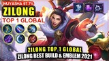 Zilong Best Build & Emblem 2021 | Play by Inuyasha 97.7% Top 1 Global Zilong - Mobile Legends