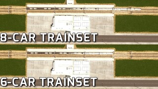 Modifiying PNR EM10000 class + 8-car vs. 6-car comparison | Cities: Skylines