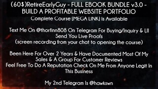 (60$)RetireEarlyGuy - FULL EBOOK BUNDLE v3.0 - BUILD A PROFITABLE WEBSITE PORTFOLIO course download