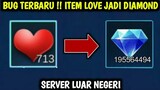 BUG TERBARU!!! | CARA UBAH ITEM LOVE JADI DIAMOND MOBILE LEGEND | BUG ML