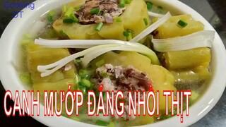 Cách làm món CANH MƯỚP ĐẮNG/KHỔ QUA NHỒI THỊT ngọt mát bổ dưỡng cho bữa cơm chiều #CookingDT