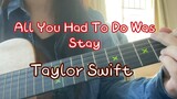 [Music][Re-creation]Guitar playing of <All you had to do was stay>