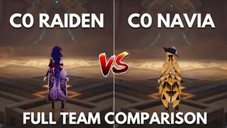 Who is the STRONGEST DPS?? Raiden Vs Navia!! [Genshin Impact]