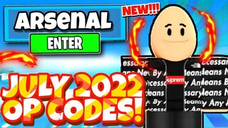 ALL 19 NEW SECRET OP CODES FOR ARSENAL *JULY 2022* In Roblox Arsenal Codes!