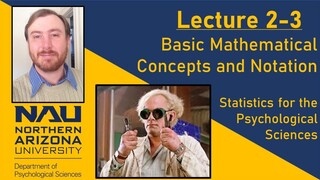 Lecture 2-3 - Basic Math Concepts and Notation