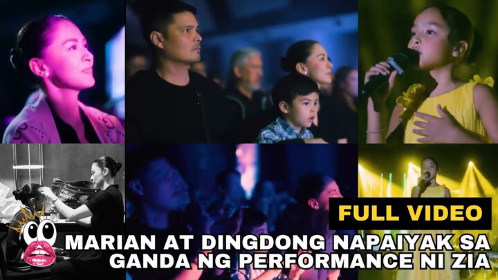 MARIAN RIVERA AT DINGDONG DANTES EMOTIONAL sa NAGING FIRST PERFORMANCE ni ZIA sa STAGE