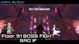SAO IF Floor 91 Boss Fight