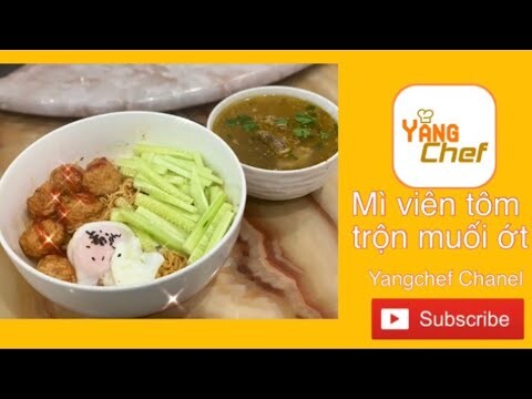 Mì tôm viên trộn muối ớt siêu cay | cách làm mì trộn muối ớt ngon | #3