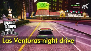 Night driving around Las Venturas | Just Driving | GTA: San Andreas - Definitive Edition