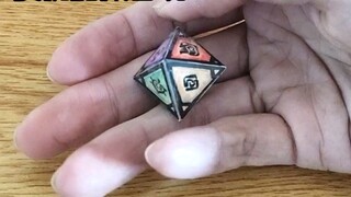 Make an elemental dice purely by hand with simple materials