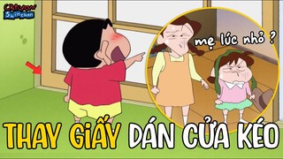 Thay giấy cho cửa kéo & Khi mẹ là trẻ con | Shin Cậu Bé Bút Chì | Xóm Anime