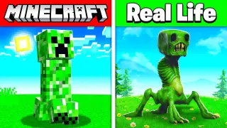 MINECRAFT MOBS IN REAL LIFE! (animals, items, bosses)
