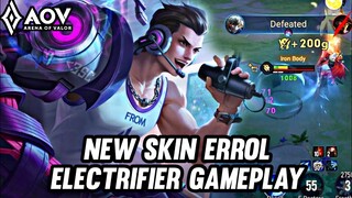 AOV : NEW SKIN ERROL ELECTRIFIER GAMEPLAY - ARENA OF VALOR LIÊNQUÂNMOBILE ROV COT