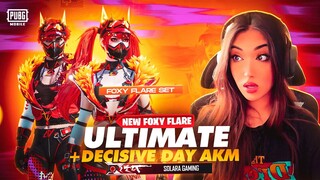 NEW FOXY FLARE ULTIMATE SET || DECISIVE DAY AKM || ESPORTS FANTASY SPIN || PUBG MOBILE