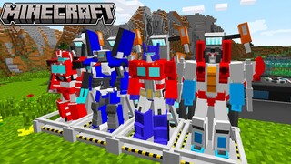 🤖TRANSFORMERS VS ENDER DRAGON | OPTIMUS PRIME | Minecraft