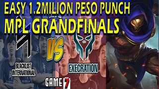 "The 1.25 MILION Peso PUNCH" BLACKLIST Vs. EXECRATION | GAME 7 | MPL SEASON 7 | MLBB