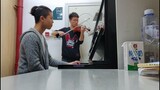 [Musik][Kreasi ulang]Memainkan <Kikujiro> dengan Piano dan biola