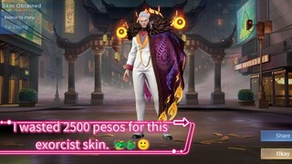 Getting the Exorcist skin of Yu Zhong 😱🐲🐉