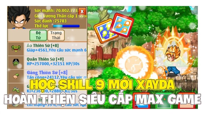 Ngọc Rồng Online - Học Skill Mới Xayda Và Hoàn Thiện Siêu Cấp Max Game P3 !