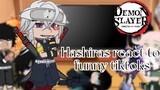 HASHIRAS react to funny tiktoks •| part1 •| Demon slayer react #demonslayer #anime #shinobukocho