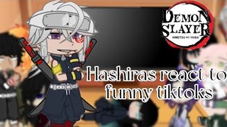 HASHIRAS react to funny tiktoks •| part1 •| Demon slayer react #demonslayer #anime #shinobukocho