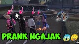 PRANK JADI CEWEK DI MODE TRAINING LANGSUNG DI AJAK W1K W1K |FREE FIRE PRANK